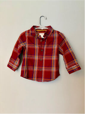 Cat & Jack Plaid Button Down Shirt 18 Months